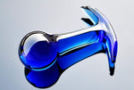 Analplug Anker blau aus Glas size