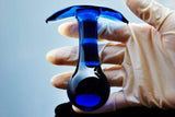 Analplug Anker blau aus Glas