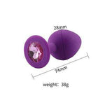 Violette Silikon Analplug bonbonrosa Diamant size