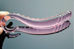 Analplug Tentakel rosa Glas size